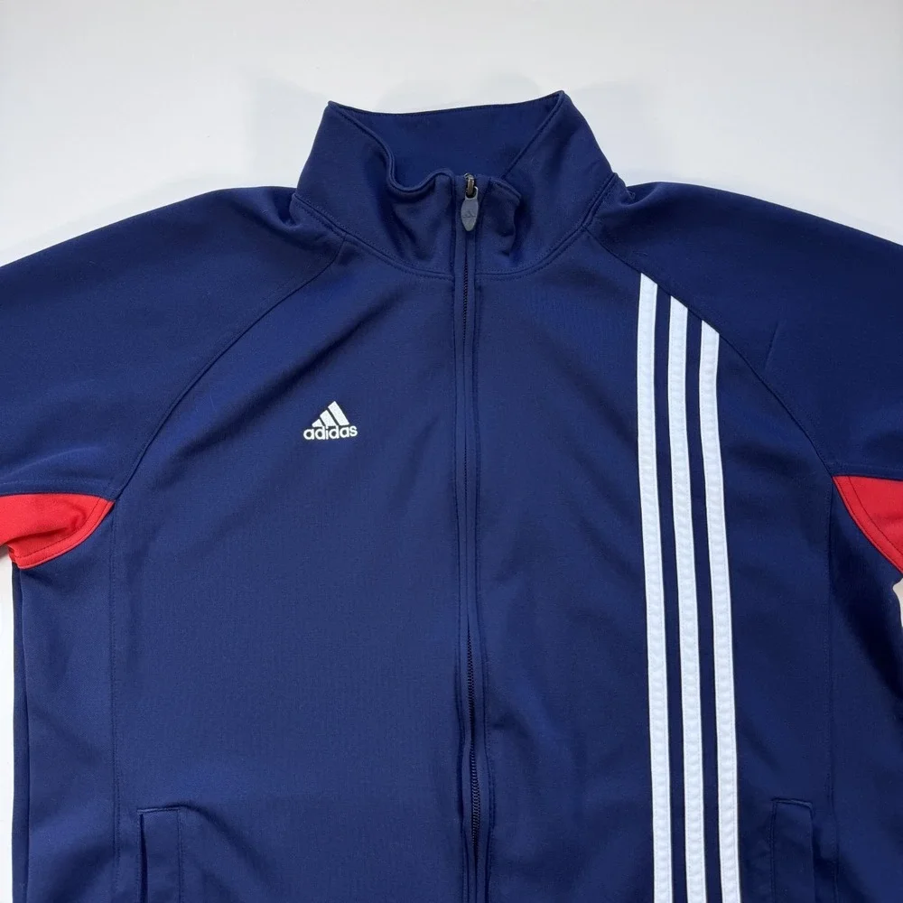 ADIDAS Team USA Olympic Track Jacket 2000s Unisex Youth X-Large Blue